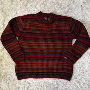 ◾️Vintage Point Zero Coogi Style Striped Multicolour Sweater